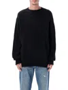 Rold Skov Alpaca-mohair Round-neck Sweater In Black