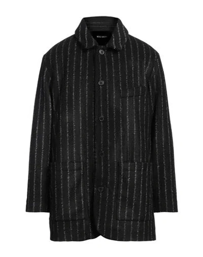 Rold Skov Man Coat Black Size Xl Acrylic, Merino Wool, Polyester, Virgin Wool
