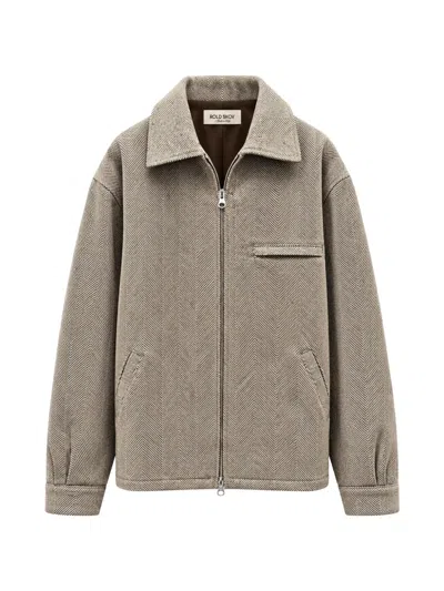 Rold Skov Moxi Herringbone Jacket In Neutral
