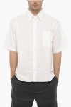ROLD SKOV SHORTS SLEEVE POPELINE SHIRT WITH CLASSIC COLLAR