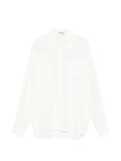 Rold Skov Textured Long-sleeve Shirt In Neutral