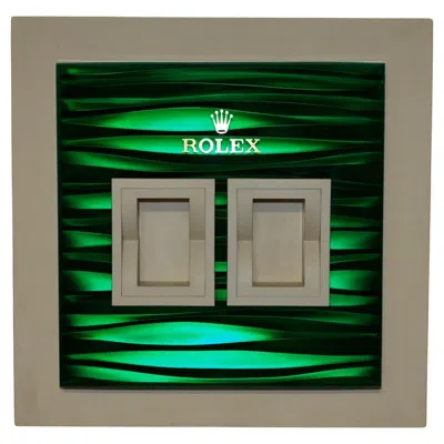 Pre-owned Rolex 1 Of 6 Original  Authorised Dealers Display Stand Part Of A Whole Shop Set In Gray