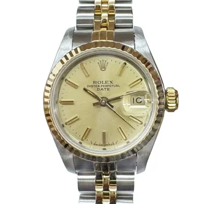 Pre-owned Rolex (18k) Stainless Steel Wristwatch () In Multi