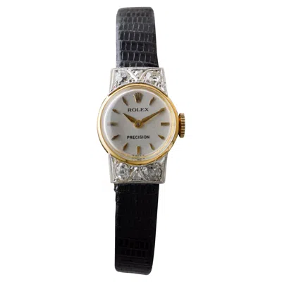 Pre-owned Rolex 18kt Solid Gold Ladies Dress Watch Circa 1950 With Original Dial In Multi