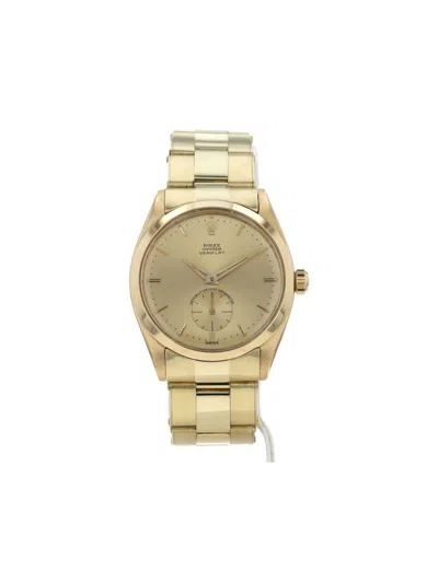 Pre-owned Rolex 1958  Veriflat 34mm In Neutrals