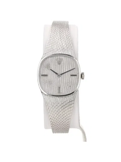 Pre-owned Rolex 1961 Vintage 23mm Watch In Silver