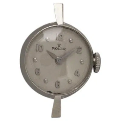 Pre-owned Rolex 1966  Ladies Dress Watch, Silver Dial - 14k White Gold