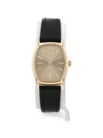 Pre-owned Rolex 1970 Cellini 32mm Watch In Gold