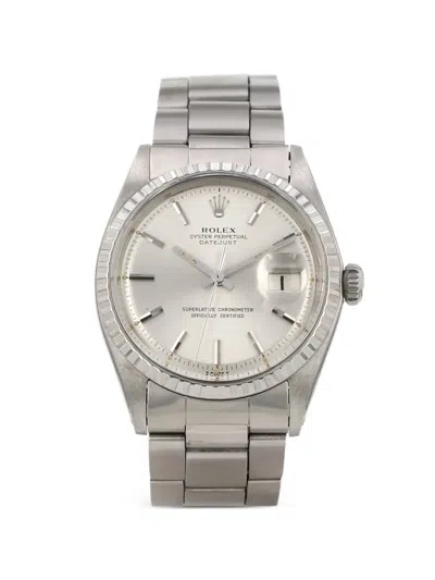 Pre-owned Rolex 1970 Datejust 36mm Watch In Silver