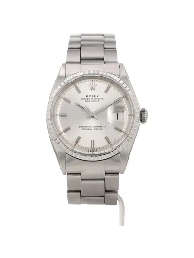 Pre-owned Rolex 1970 Datejust Oyster 36mm Watch In Silver