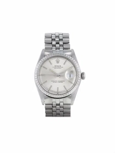 Pre-owned Rolex 1970  Datejust 36mm In Silver