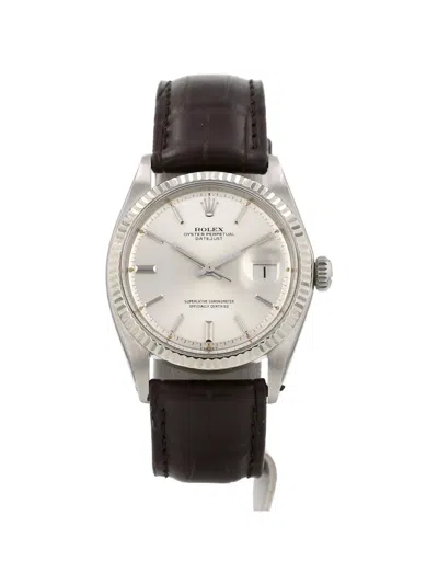 Pre-owned Rolex 1972 Datejust 36mm Watch In White