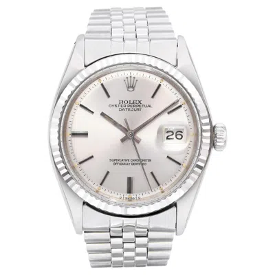 Pre-owned Rolex 1973  Oyster Perpetual Datejust Stainless Steel Automatic Men's Watch 1601 In Multi