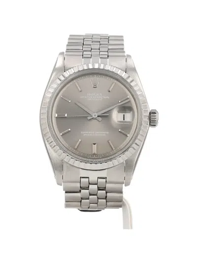 Pre-owned Rolex 1974 Datejust 36mm Watch In Gray