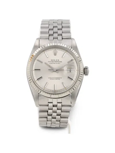 Pre-owned Rolex 1975 Datejust 36mm Watch In Silver