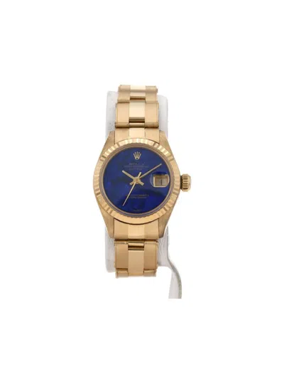 Pre-owned Rolex 1975  Lady-datejust 26mm In Blue