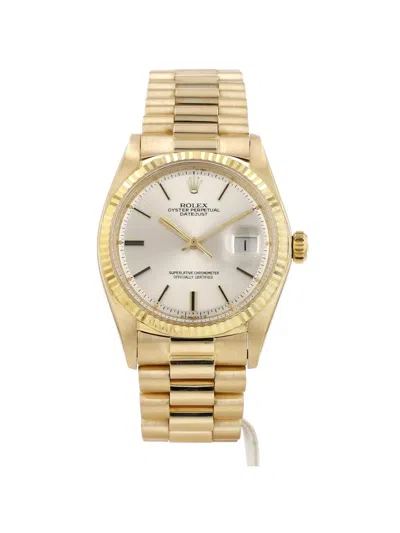 Pre-owned Rolex 1977 Datejust 36mm Watch In White