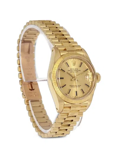 Pre-owned Rolex 1980 Oyster Perpetual Datejust 26mm Watch In Gold