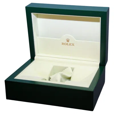 Pre-owned Rolex 1980  Submariner Oyster Green Wave Watch Box, Hand-crafted