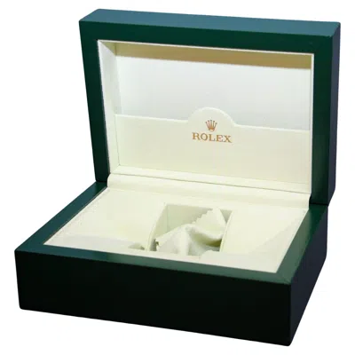 Pre-owned Rolex 1980  Submariner Oyster Green Wave Watch Box, Hand-crafted