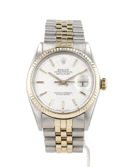Pre-owned Rolex 1980s Datejust 36mm In White