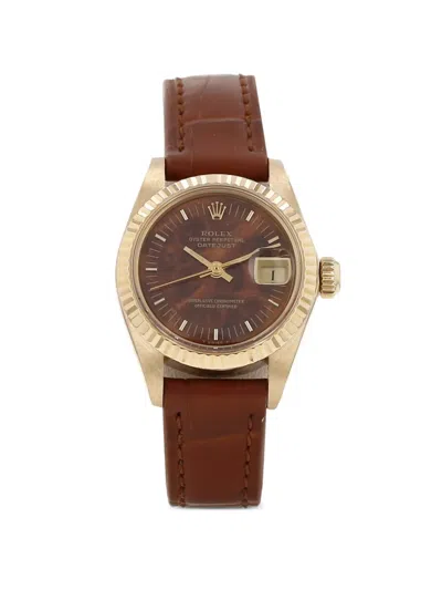 Pre-owned Rolex 1981 Datejust 26mm Watch In Brown