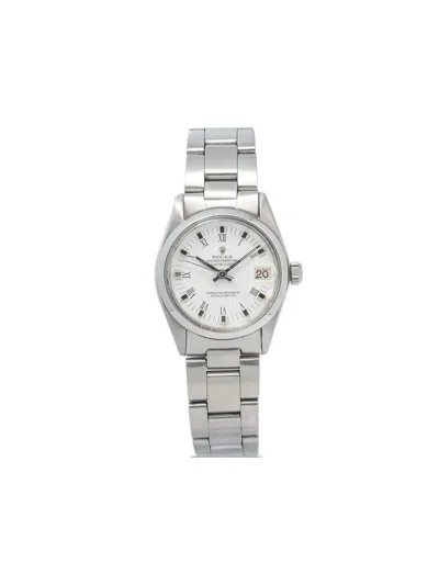 Pre-owned Rolex 1981  Date Just 30mm In White