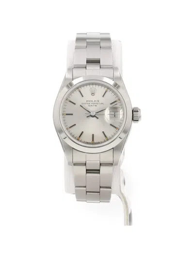 Pre-owned Rolex 1985 Oyster Perpetual 26mm Watch In Silver
