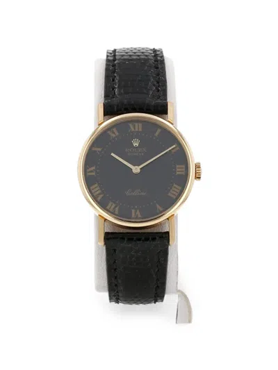 Pre-owned Rolex 1986 Cellini 26mm Watch In Brown
