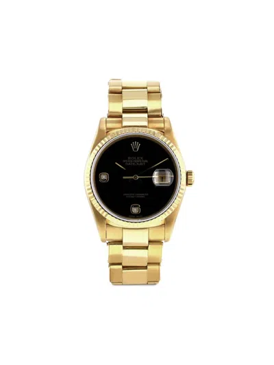 Pre-owned Rolex 1987  Datejust 36mm In Black