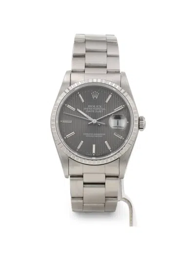 Pre-owned Rolex 1988 Datejust 36mm Watch In Grey