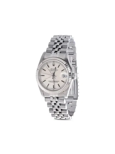 Pre-owned Rolex 1988 Jubilee Datejust 31mm In White