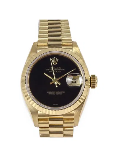 Pre-owned Rolex 1988 Oyster Perpetual Datejust 26mm Watch In Black