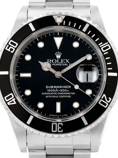 Pre-owned Rolex 1988 Submariner 40mm Watch In Black