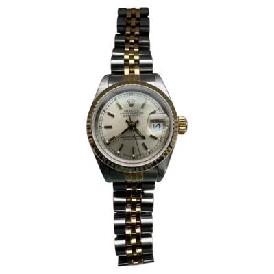 Pre-owned Rolex 1989  Ladies Watch 69173 Two Tone Silver Dial Jubilee Band #26297 In Multiple