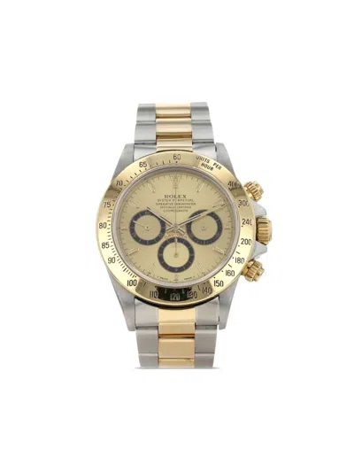 Pre-owned Rolex 1990  Daytona Automatique 40mm In 金色