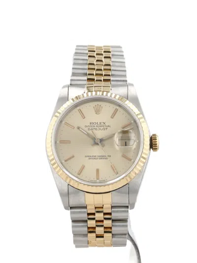 Pre-owned Rolex 1990s Datejust 36mm In Gold