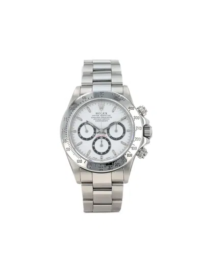 Pre-owned Rolex 1991 Daytona Automatique 39mm In White