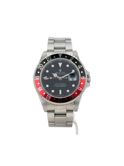 Pre-owned Rolex 1991 Stainless Steel Gmt-master Ii 40mm In 黑色