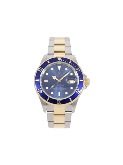 Pre-owned Rolex 1994 Submariner 40mm In Blue