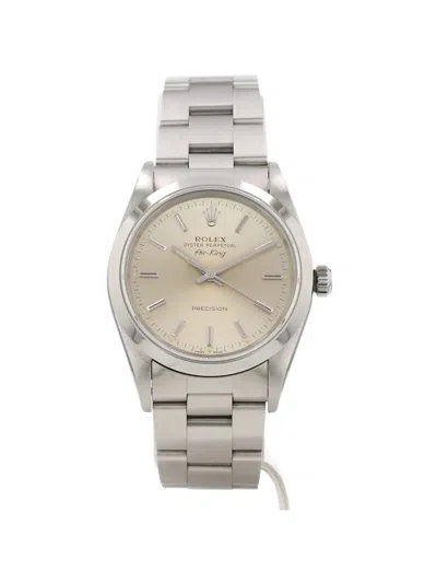 Pre-owned Rolex 1995 Air-king 34mm Watch In Neutral