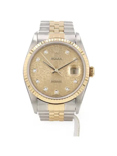 Pre-owned Rolex 1995 Datejust 36mm Watch In Gold