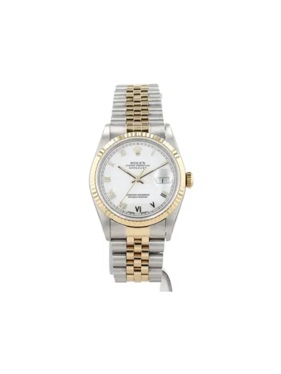 Pre-owned Rolex 1995 Datejust 36mm In White