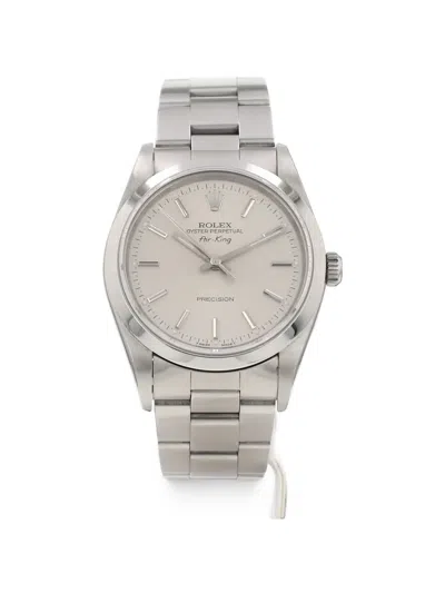 Pre-owned Rolex 1996 Air King 34mm Watch In Neutrals