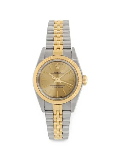 Pre-owned Rolex 1996 Oyster Perpetual 26mm Watch In Gold