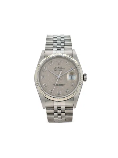 Pre-owned Rolex 1996  Datejust 36mm In Neutrals