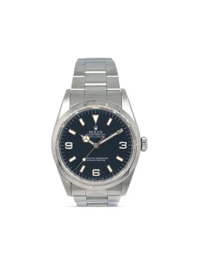 Pre-owned Rolex 1996  Oyster Perpetual Explorer 36mm In 蓝色