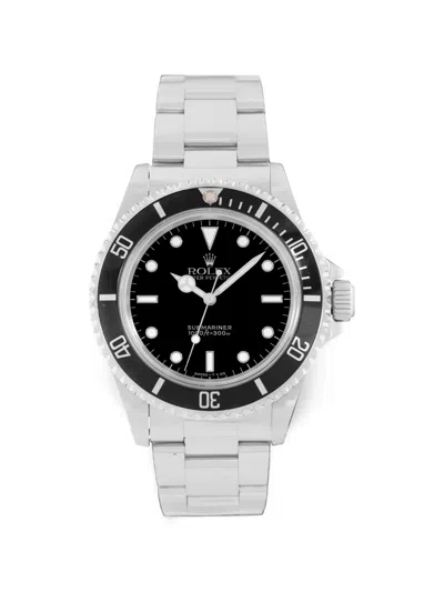 Pre-owned Rolex 1996 Submariner 40mm Watch In Black