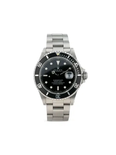 Pre-owned Rolex 1996 Submariner Date 40mm In Black