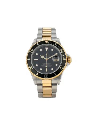 Pre-owned Rolex 1996 Submariner Date 40mm In Black